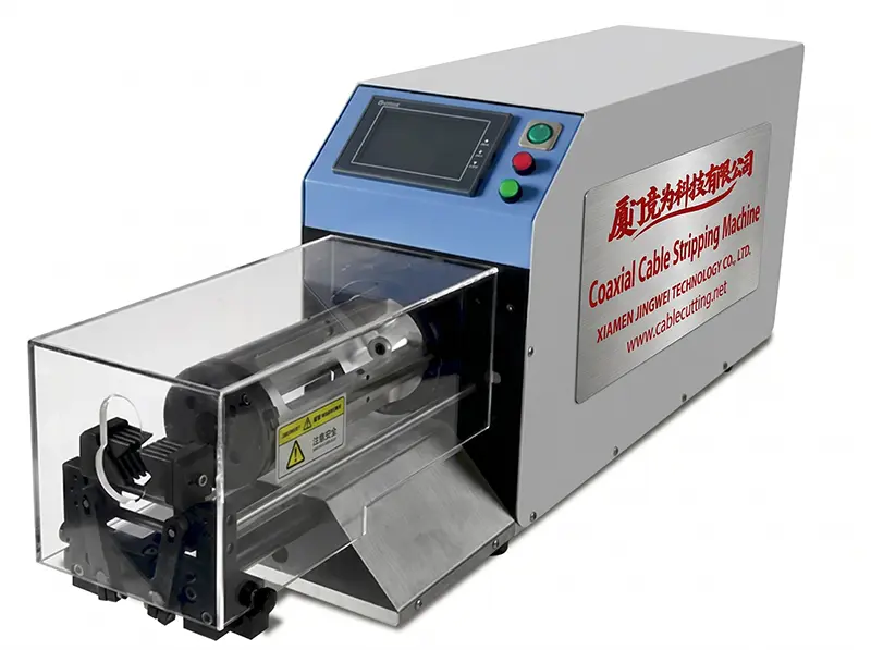 Semi-Automatic Coaxial Cable Stripping Machine WPM-25-200 with Video Guide