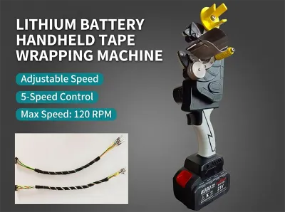 Cordless Handheld Cable Taping Machine - Rotary Winding AT-101
