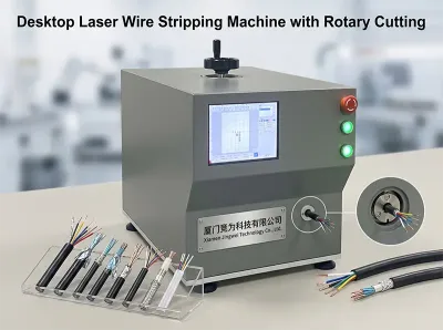 Desktop Laser Wire Stripping Machine with Rotary Cutting FLS30-XC - Wire Cutting & Stripping