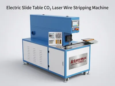 Electric Slide Table CO₂ Laser Wire Stripping Machine CLS60-D - Wire Cutting & Stripping