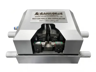 多芯平行線ストリッピングマシン 自動糸洗浄付き WPM-012 - 半自動ワイヤーブラシマシン