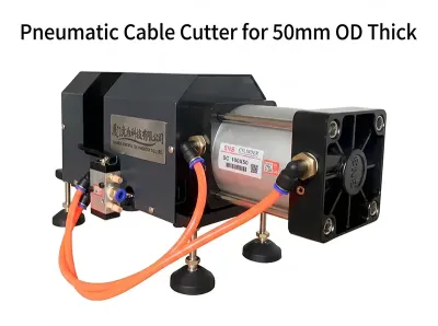 Pneumatic Cable Cutter for 50mm OD Thick Wires - WPM-C50 - Wire Rope Cutting Machine