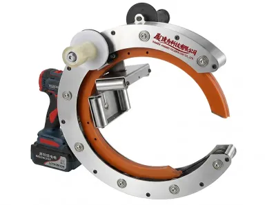 Drill-Powered Handheld Orbital Stretch Wrapper for Pipes & Lumber HROW-450