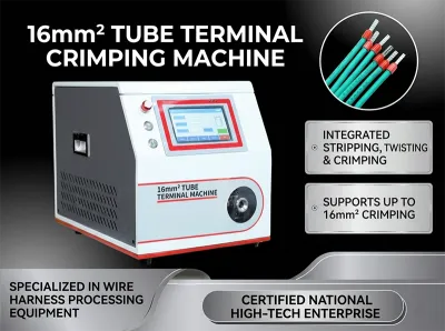 Semi-Automatic Wire Strip Crimp Machine for Pre-Insulated Terminals WPM-5-40 - Strip & Crimp Machine