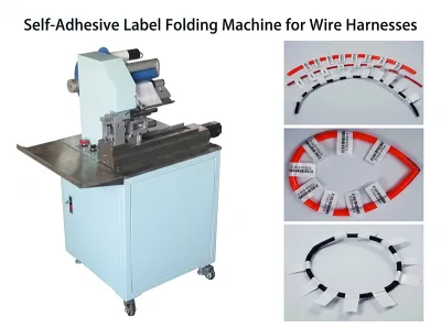 Piegatrice Automatica Etichette Autoadesive per Cavi e Tubi WPM-60A - Macchina etichettatrice per cavi