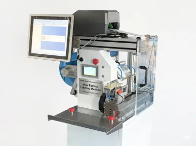 Semi-Auto Wire Folding Labeling Machine, 900-1000pcs/H JW-T107