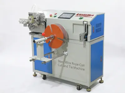 Automatic Steel Wire Rope Coiling, Cutting & Tying Machine WPM-40-80S - Coiling & Binding Machine
