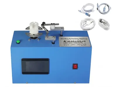 Automatic USB Cable Winding & Packing Machine WPM-2024B - Coiling & Binding Machine