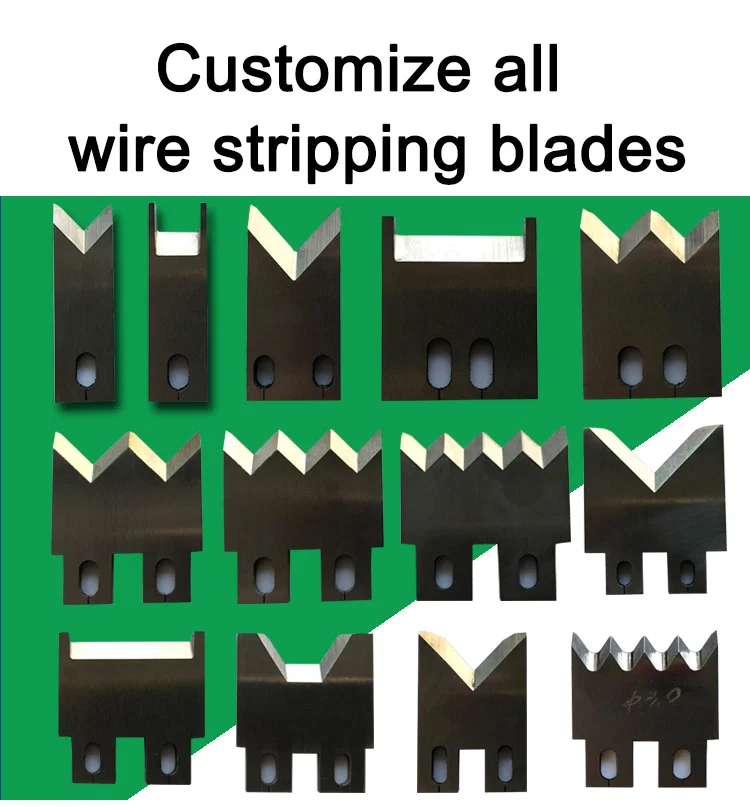 Cable cutting machine tungsten steel blade, high speed steel blade, wire stripping blades 