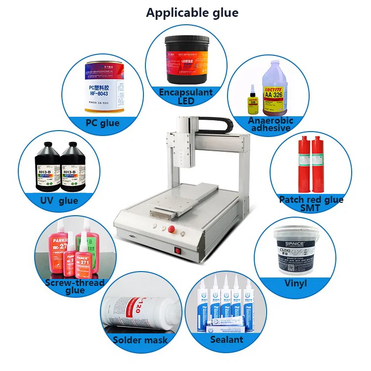 Glue dispensing machine, Automatic Glue Dispensing Machine, Desktop Automatic Hot Melt Glue Dispensing Machine