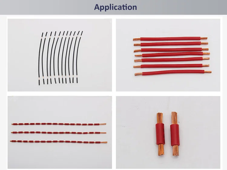 sample display of Touch Screen Control Wire Stripping Cutting Machine for 0.1-8mm2 WPM-JES, Wire Cutting And Stripping Machine, Automatic Wire Cable Cutting And Stripping Machine, Wire Stripping Machine 