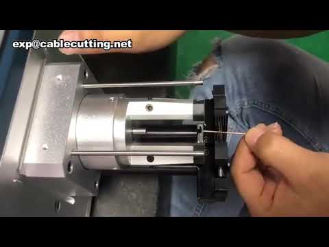 Coaxial Cable Stripping Machine for Cable Test Video Production
