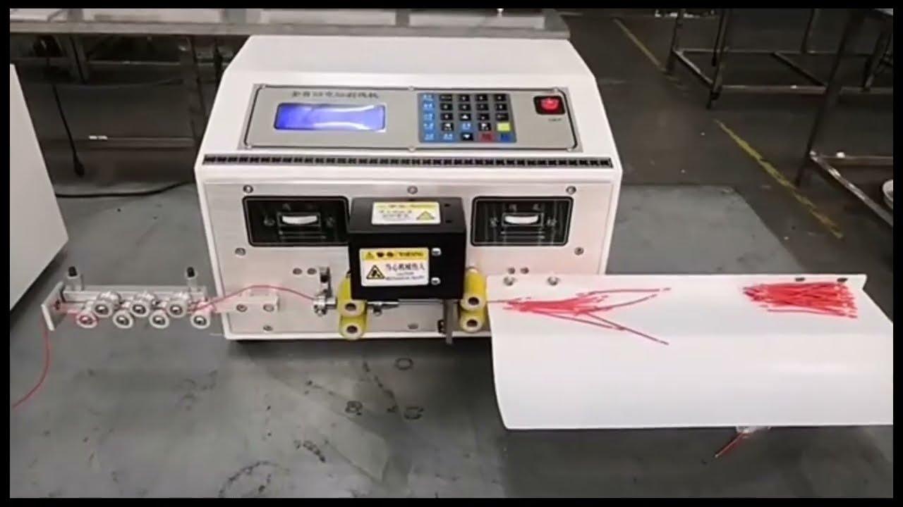 Automatic Wire Cutting and Stripping Machine for Thick Wires