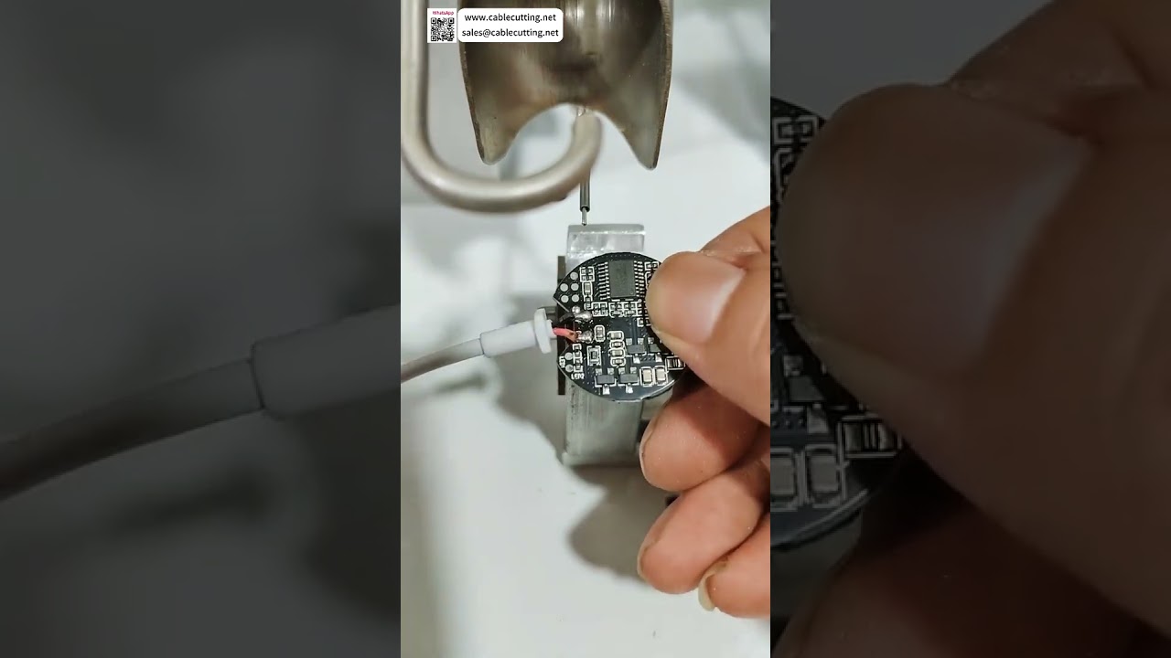 Semi Auto Soldering Machine for Wireless Chargers  High Precision Electronic Coil Welding