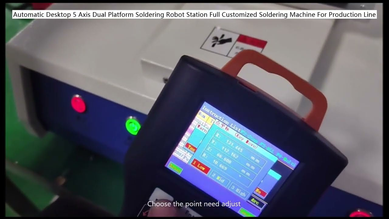 Automatic Desktop 5 Axis Dual Platform Soldering Robot Station Full Customized Soldering Machine