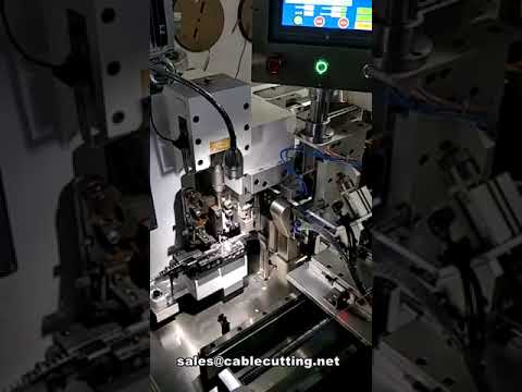 full automatic flat cable wire dividing cutting  stripping and crimping machine wpm fccm 51