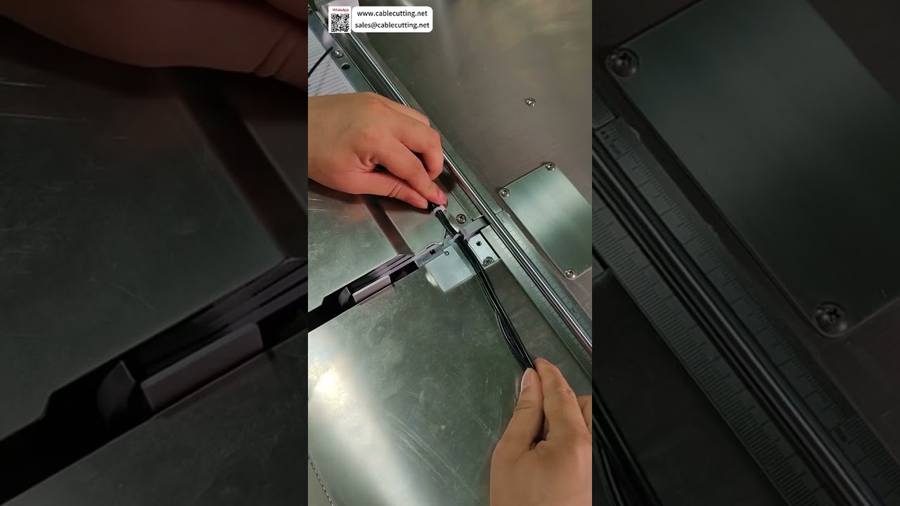 Nylon Cable Tie Machine  Automated High Speed Feeding & Locking for Continuous Bundling - Shorts