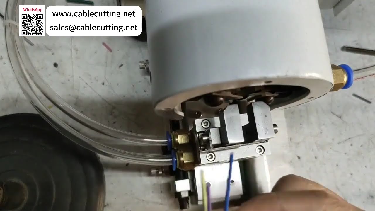 Pneumatic Wire Stripping and Twisting Machine with Auto Clamping for High Consistency - Video