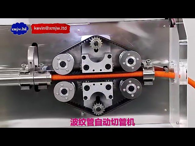 自動送り機能付きコルゲートパイプ切断機 | 高速・高精度