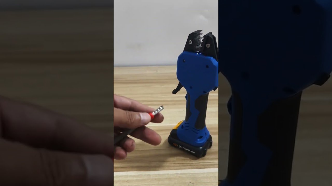 無線鋰電線材壓接鉗｜工廠隨處輕鬆壓接 #工廠 #機械