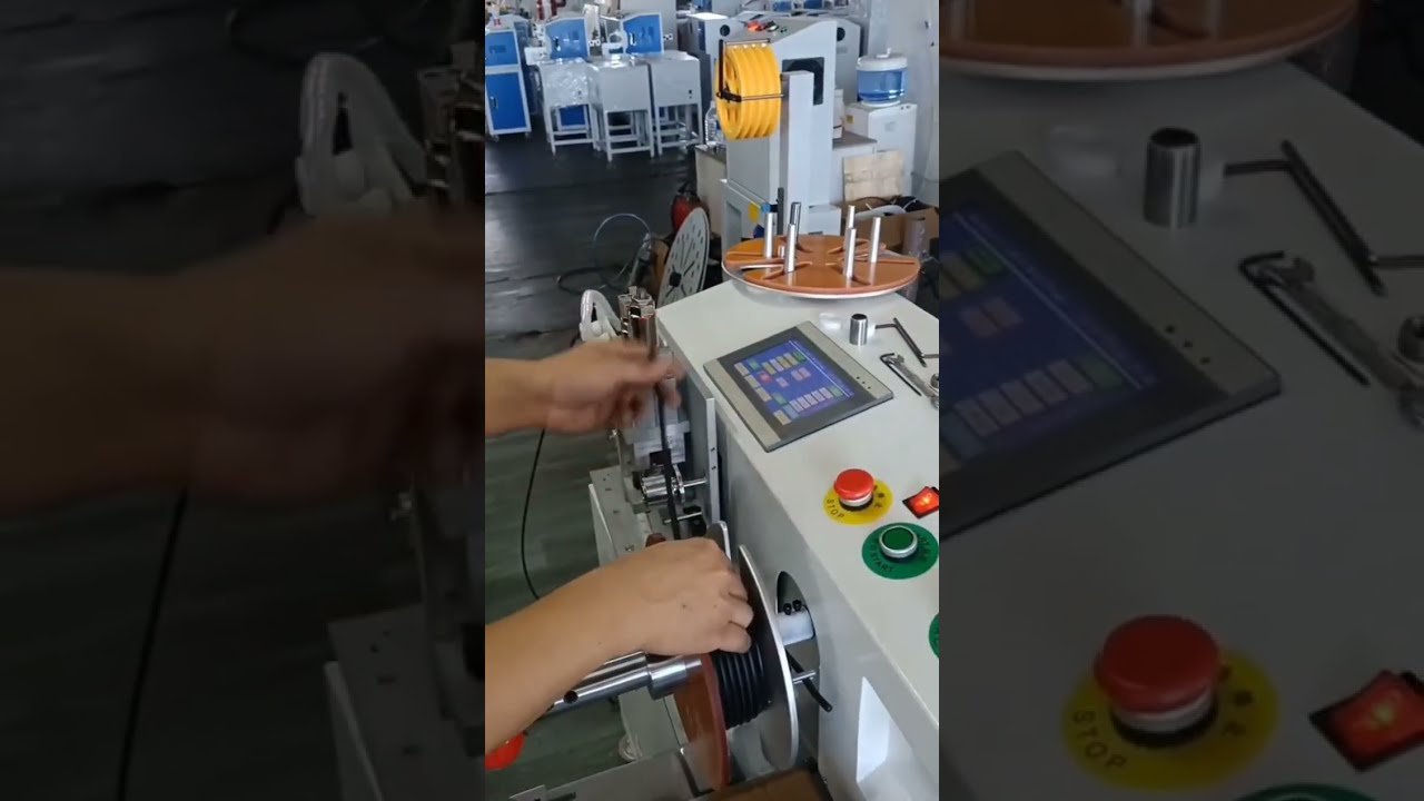 Wire & Electric Cable Meter Counting, Traversing, Cutting, Winding & Tying All-in-One Machine