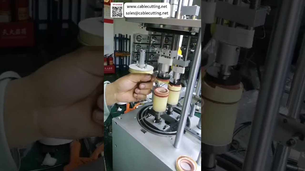 Double Pressure Tape Wrapping Machine Designed To Keep Coil Ends Out Of Film Wire Processing - Shorts