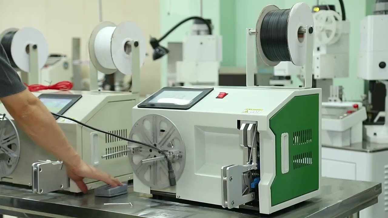Automated Line Spooler Machine for Wire and Cable Processing