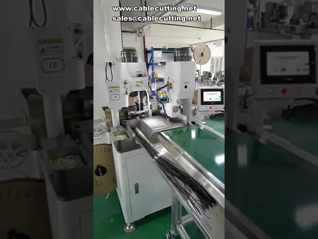 全伺服自動雙頭端子機｜高效兩端裁線剝線壓著一體機