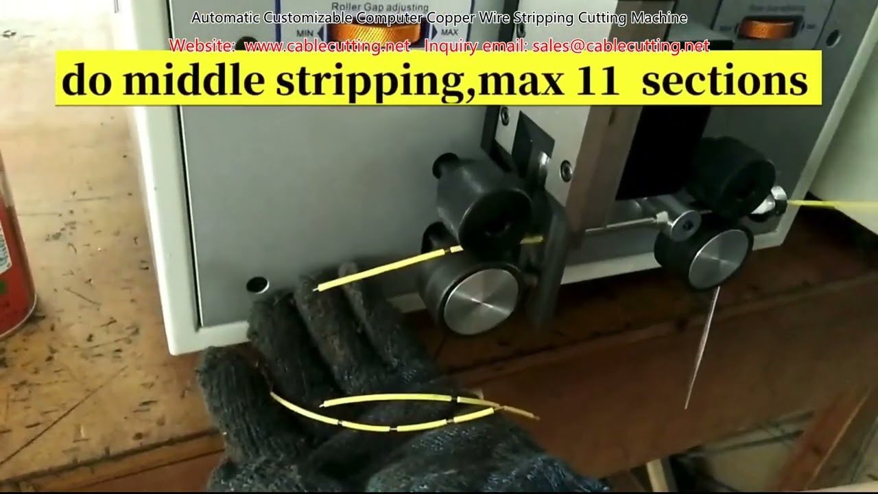Automatic Customizable Computer Copper Wire Stripping and Cutting Machine