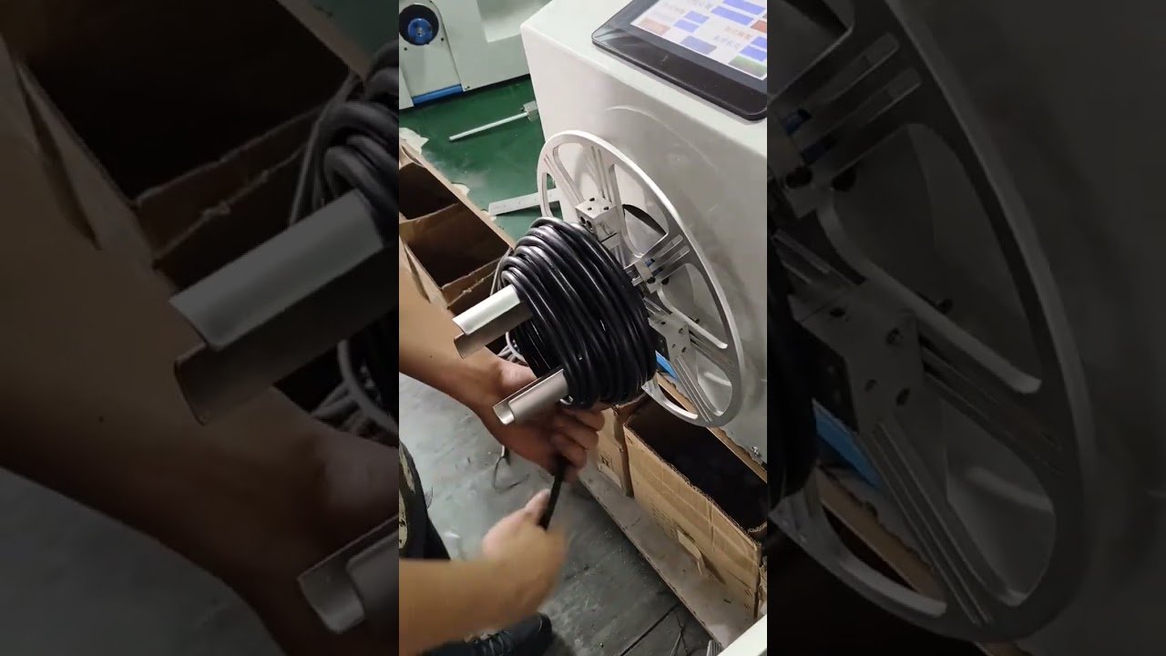 大線徑自動繞線捆紮機｜工廠自動化設備 #工廠 #機械