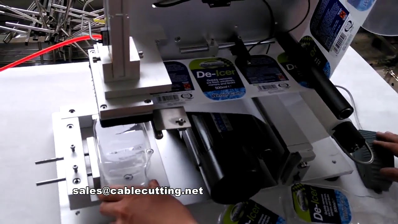 semi automatic flat labeling machine