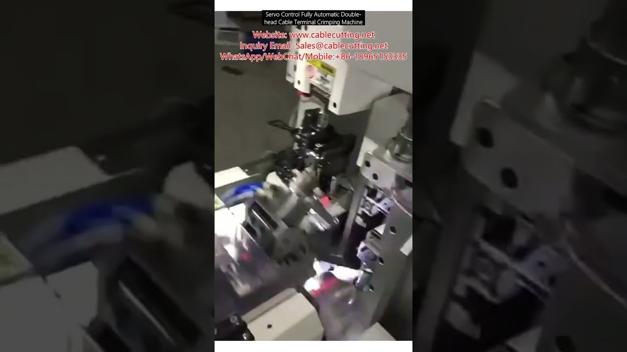 Servo Control Fully Automatic Double-Head Cable Terminal Crimping Machine