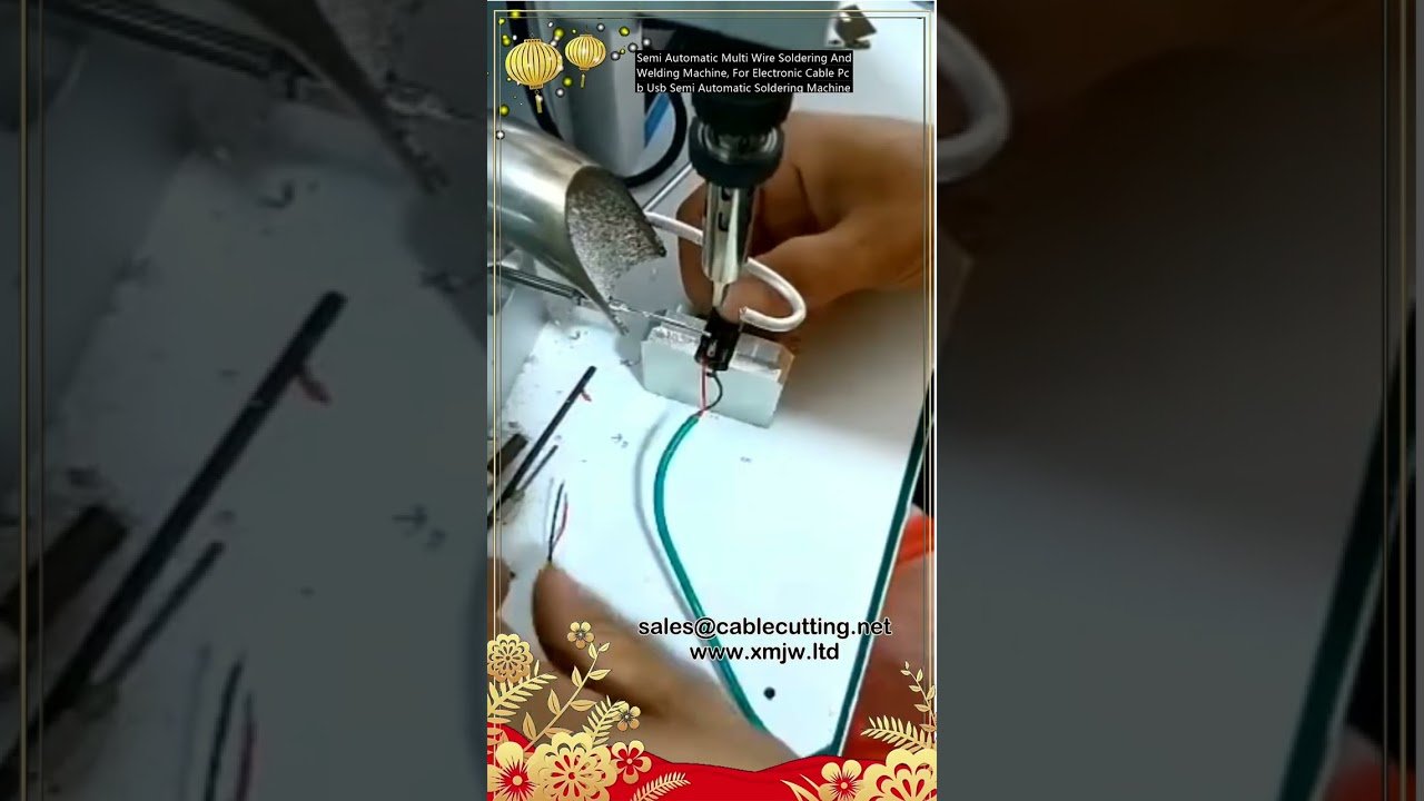 Puoliautomaattinen monilankajuotos- ja hitsauskone elektroniikkakaapeleille, PCB:lle ja USB:lle