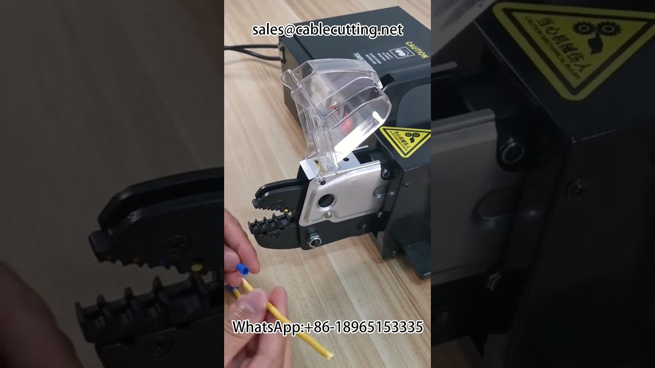 Automatic Wire Stripping and Crimping Machine for Factory Automation