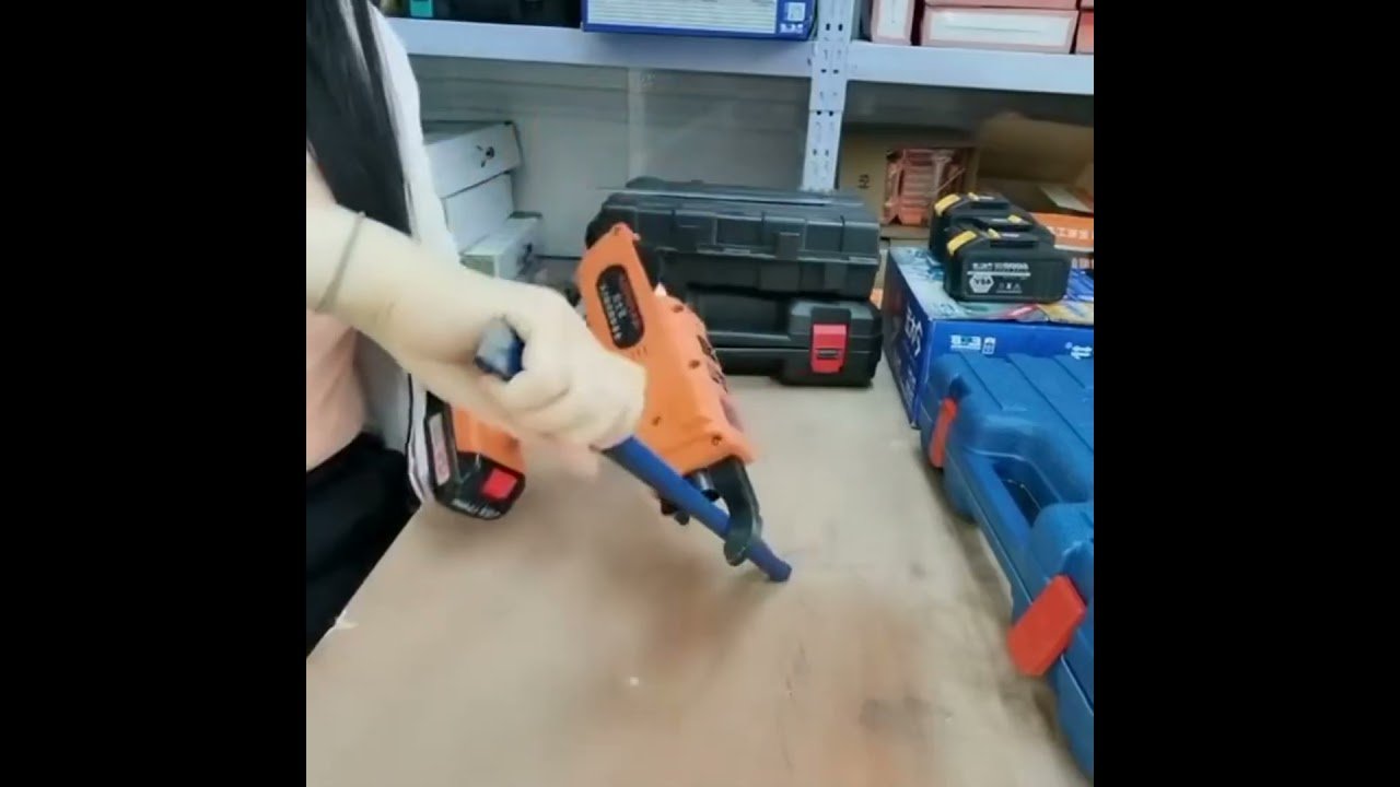 Automatic Rebar Tier — 8-34 mm Electric Rebar Binding Machine with Two Batteries