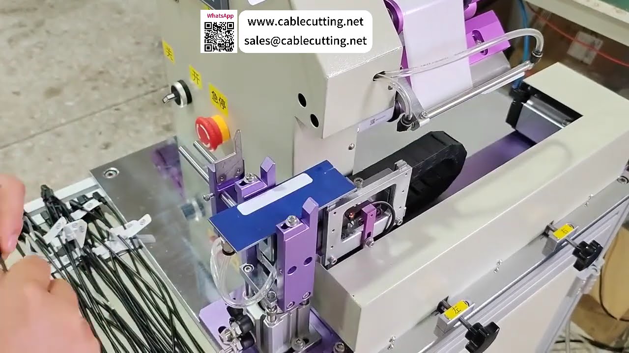 Servo Motor Wire Folding Labeling Machine  High Precision and Speed Cable Tagging Equipment