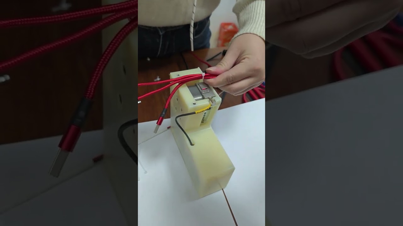Desktop Auto Zip Tie Tool Tightens and cuts custom or standard ties directly on your boards