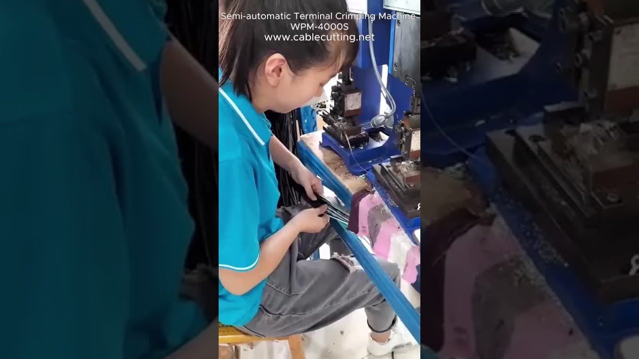 WPM-4000S Semi-Automatic Terminal Crimping Machine