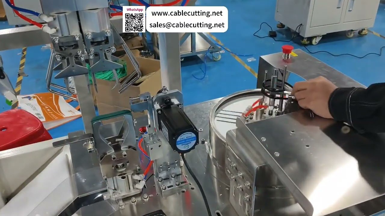 Automatic Wire Tying Machine — Bundling Cables with Heavy Connectors