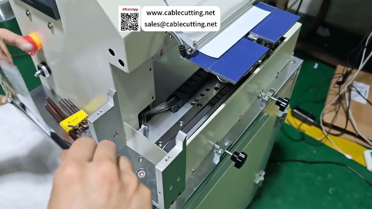 Wire Folding Labeling Machine for 200x100mm Labels  High Precision Cable Tagging Processing Tool
