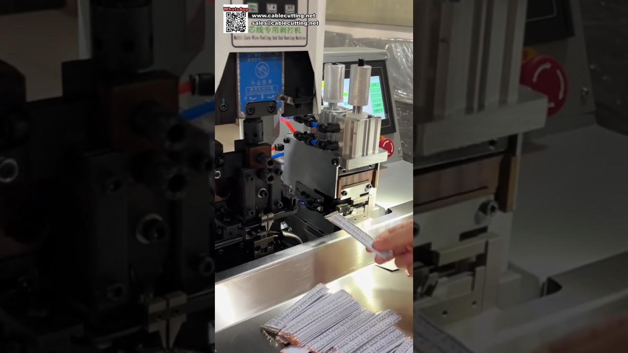 Flat Ribbon Cable Stripping Crimping Machine Suitable For Various Wire Specifications