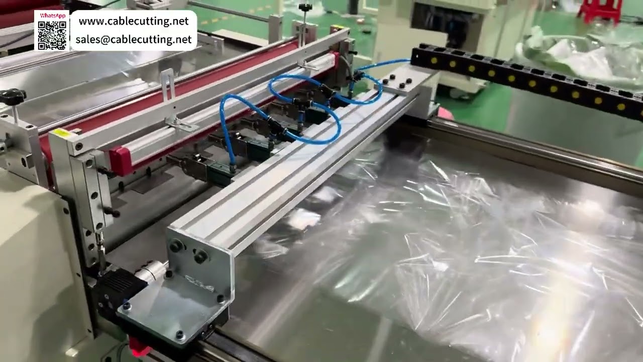 Mechanical Arm Pulling and Automatic Collecting Web Cutter for Soft Hard Long Materials