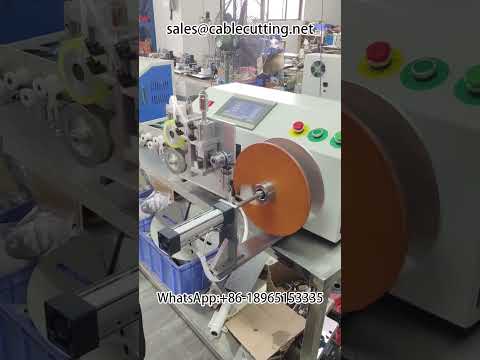 Automatic sorting and metre counting wire cutting and winding machine #wire processing #winder #wire